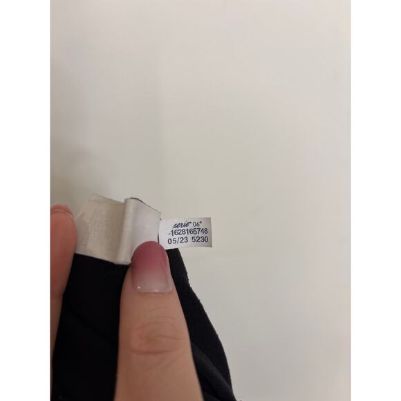 OFFLINE By Aerie Leggings Women Large Real Me High Waisted Crossover Flare Black - Picture 5 of 5